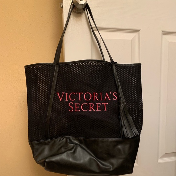 Victoria's Secret Handbags - NWOT VS Special Edition Black Mesh Tote Bag